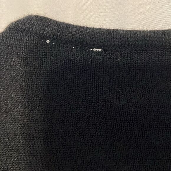 Sarah Bentley size large black knit cardigan with attached matching shell EUC - Picture 8 of 11